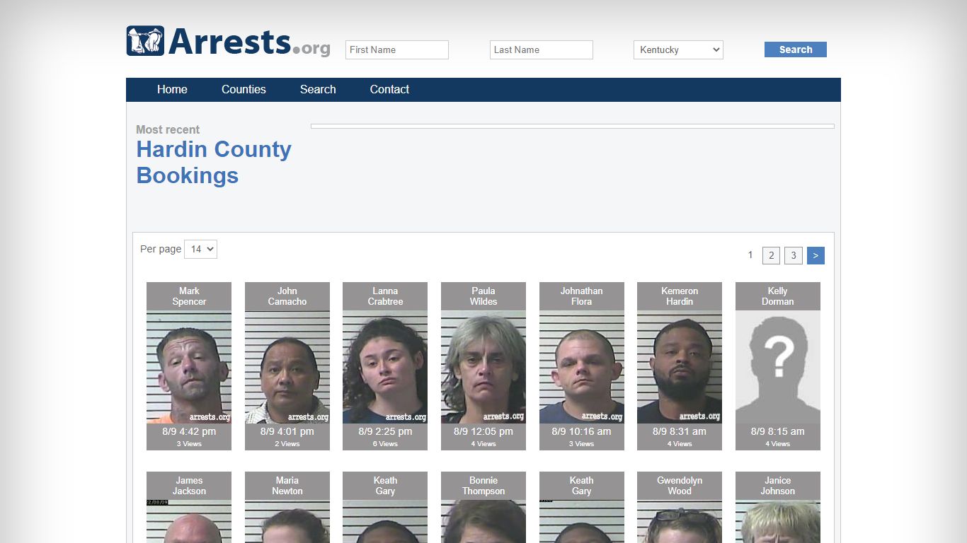 Hardin County Arrests and Inmate Search